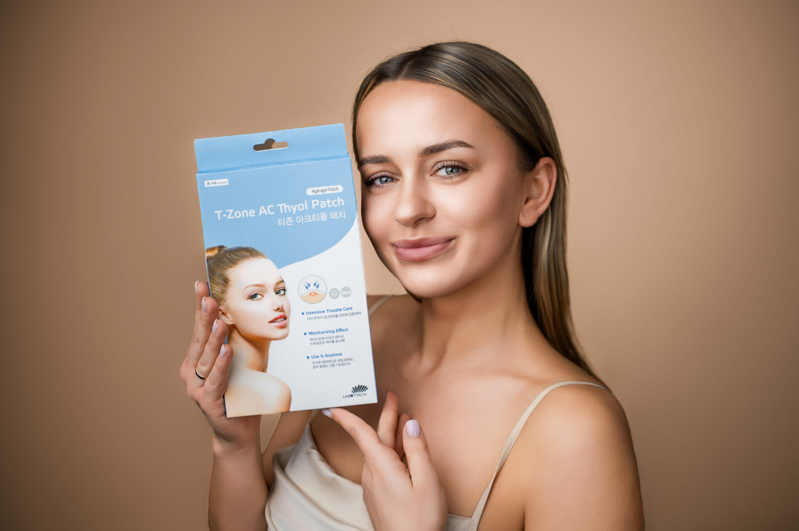 Hydrożelowa maseczka na czoło - pielęgnacja cery trądzikowej - 4 szt.