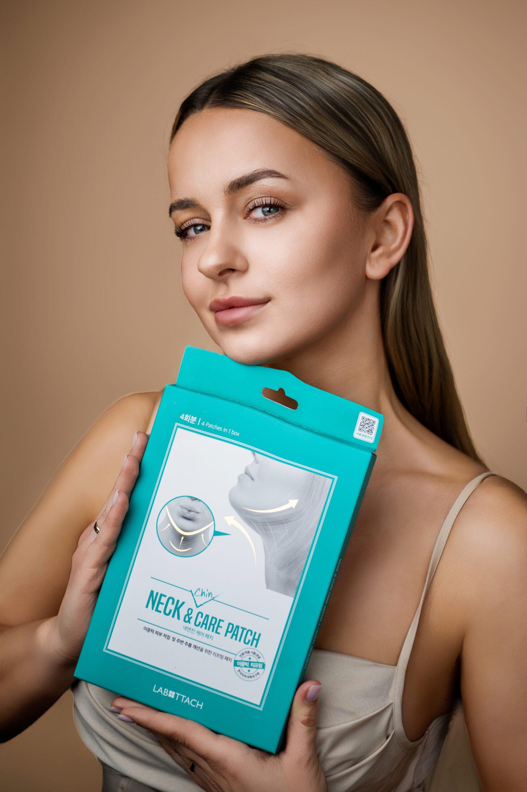 Hydrożelowa maseczka z kolagenem - pielęgnacja szyi i podbródka. Ujędrnienie, redukcja zmarszczek - 2 szt.